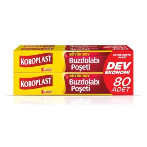 Koroplast Buzdolabı Poşeti Büyük Dev 80'li